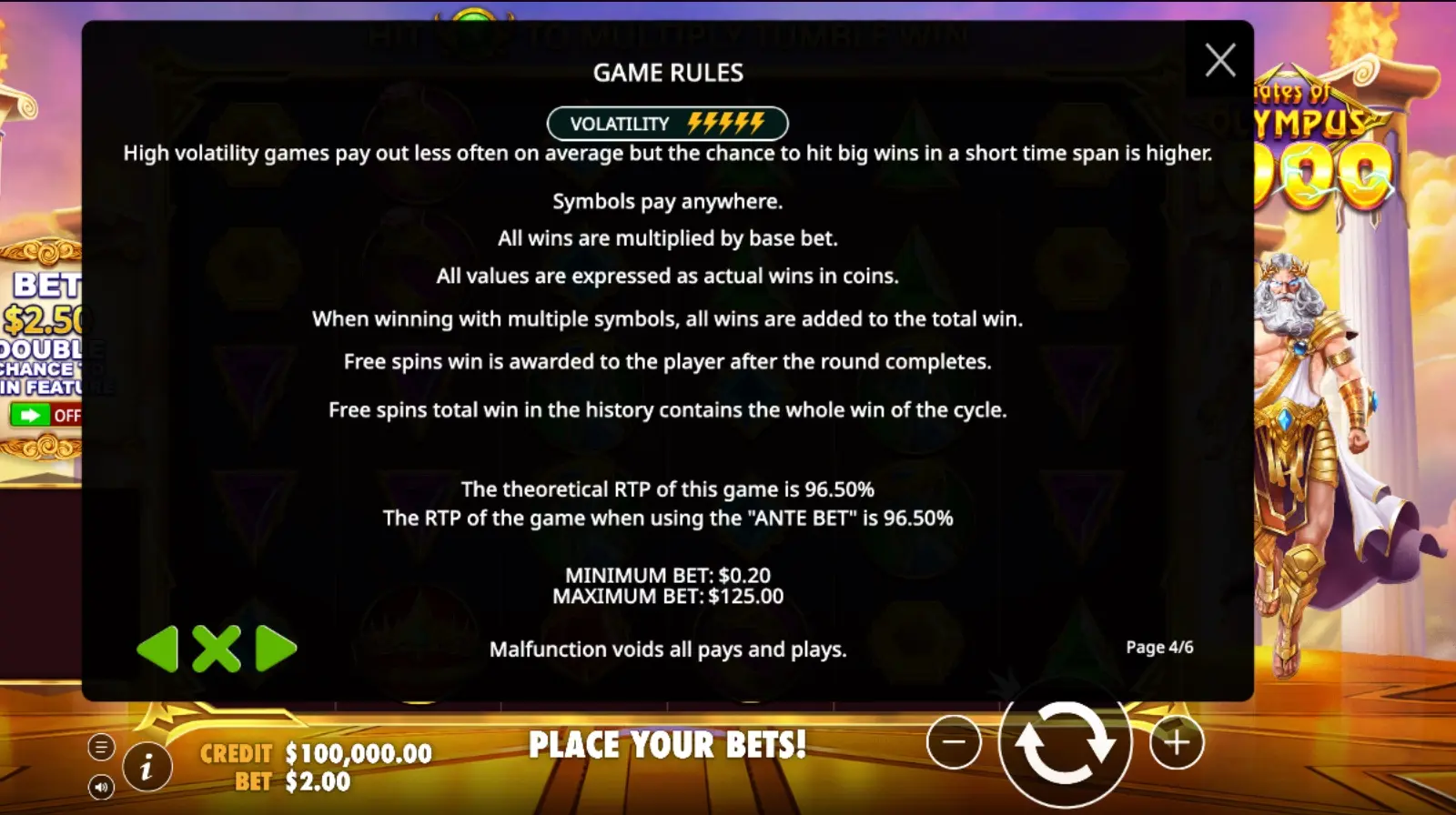 Gates of Olympus 1000 Demo Game Rules 1