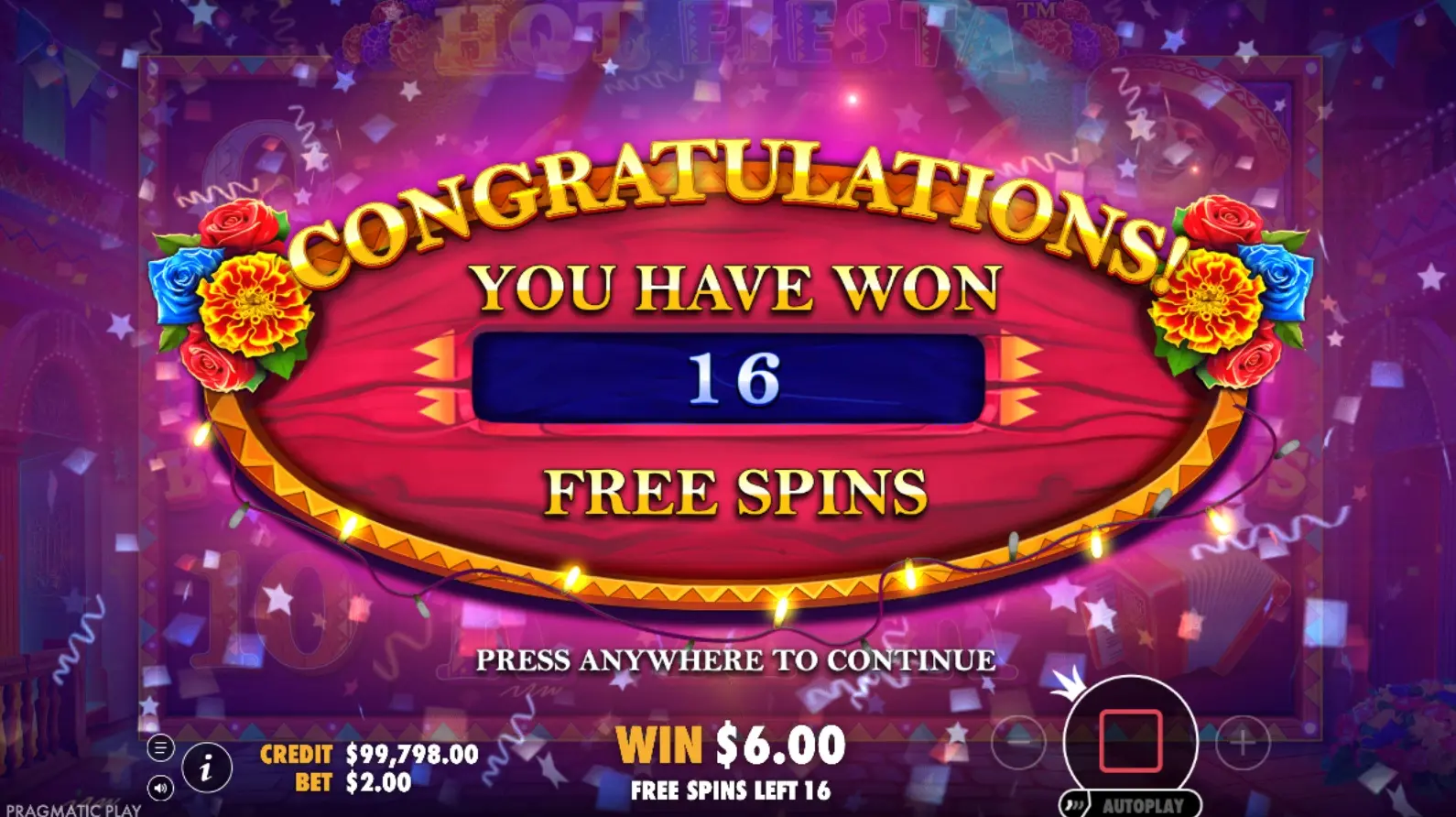 Hot Fiesta demo slot 2