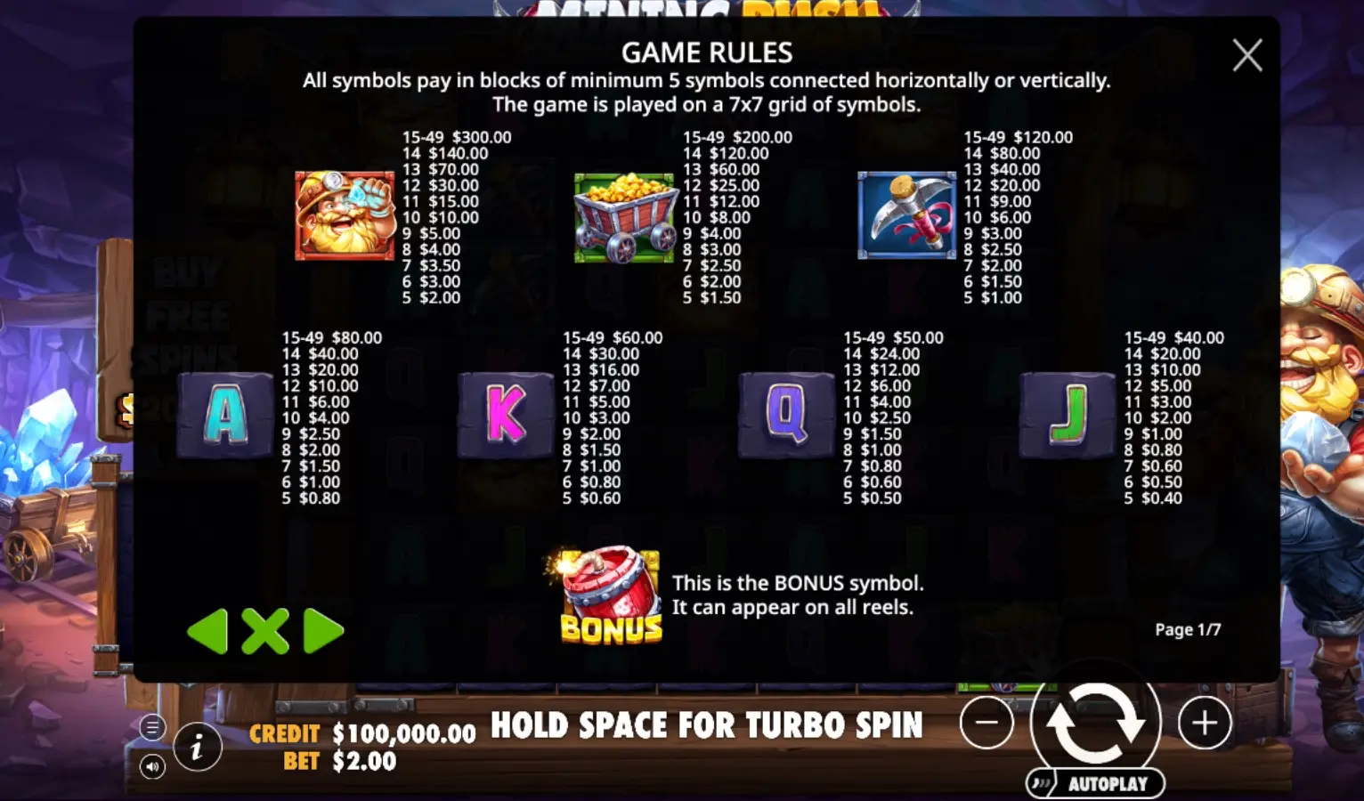 Mining Rush game rules