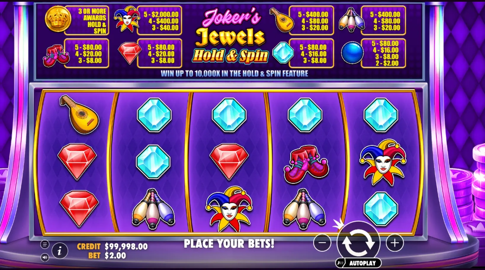 Joker’s Jewels Hold & Spin demo 2